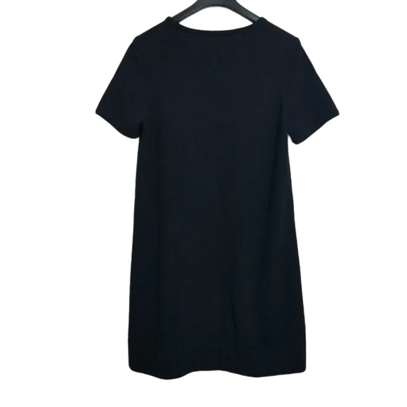 theory Black Merino Wool Shift Sweater Dress Small - Picture 2 of 8